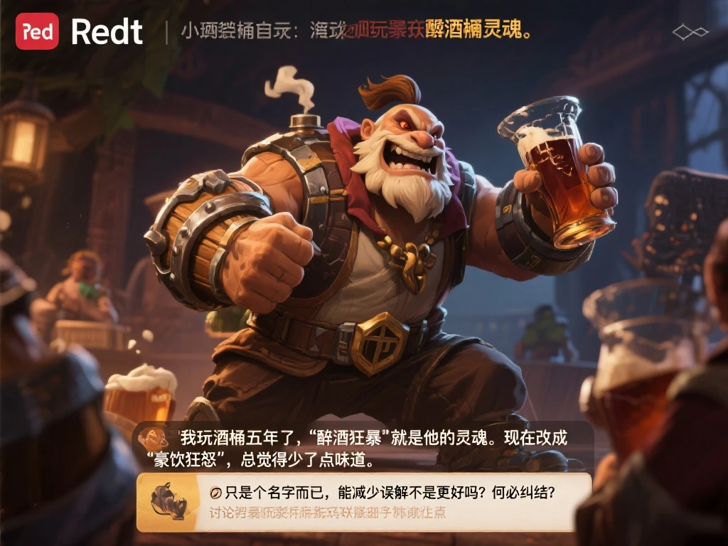 《英雄联盟》古拉格斯酒醉不再！醉酒狂暴技能更名